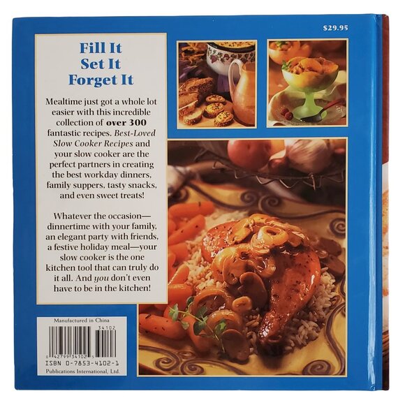 1998 Best Loved Slow Cooker Recipes Cookbook Hardcover Illustrated Dinner Supper - Picture 2 of 5
